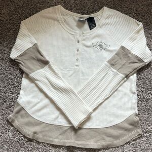 Harley Davidson Long Sleeve Waffle Knit Long Sleeve